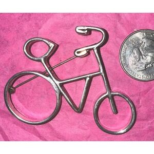 Vintage Taxco Sterling Silver Bicycle Brooch | Mexico 925 | TS202 | BP8768